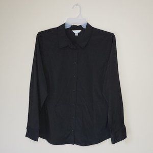 Time and Tru black long sleeve dress shirt